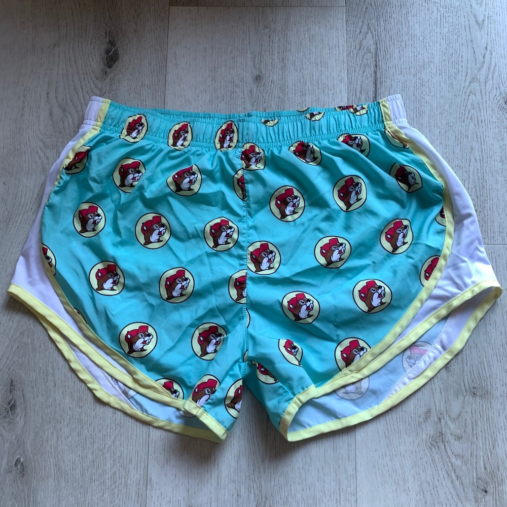 Buc'ees‎ Womens Blue Athletic Logo Shorts  Size XL